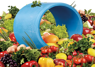 Rapidly available food and packaging bearing material 